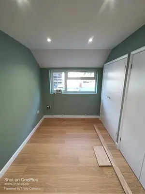Garage conversion interior carpentry and finishing, Berkshire