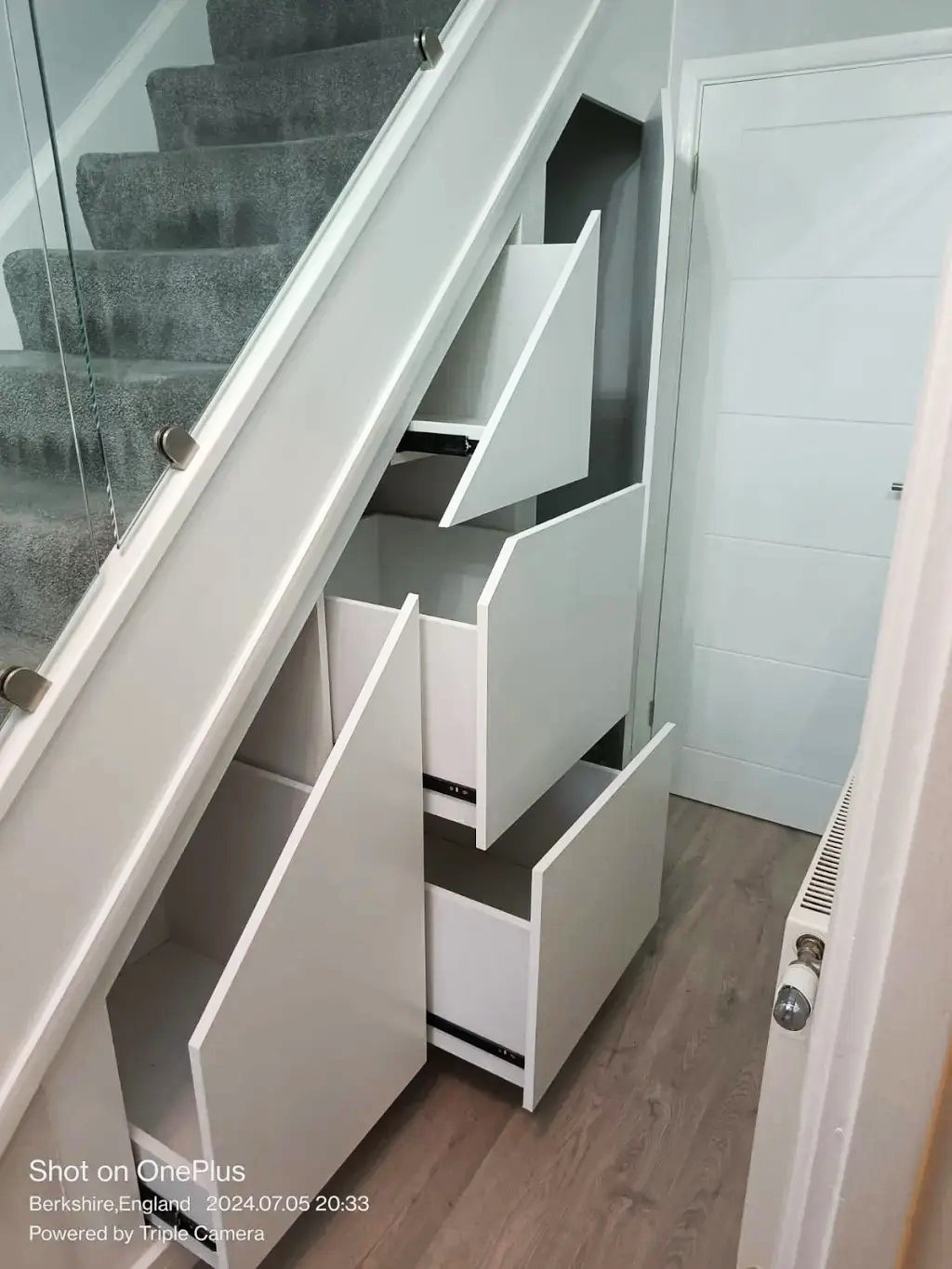 Under stair storage installation in Slough by JM Carpentry